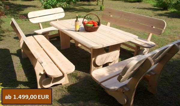 Rustikale & massive Gartenmöbel aus Polen günstig kaufen